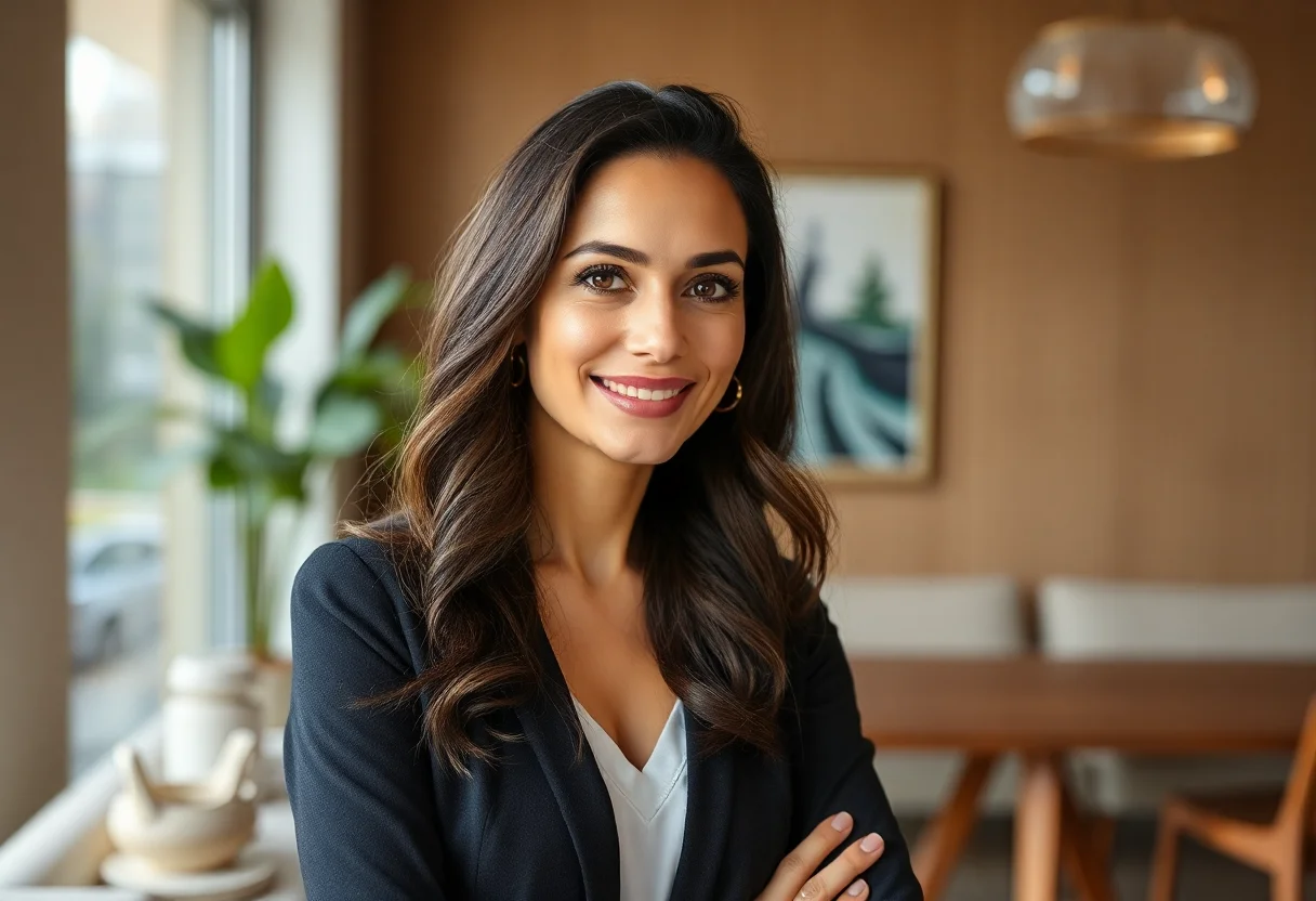 Portrait of Zeynep Arslan, interior designer.